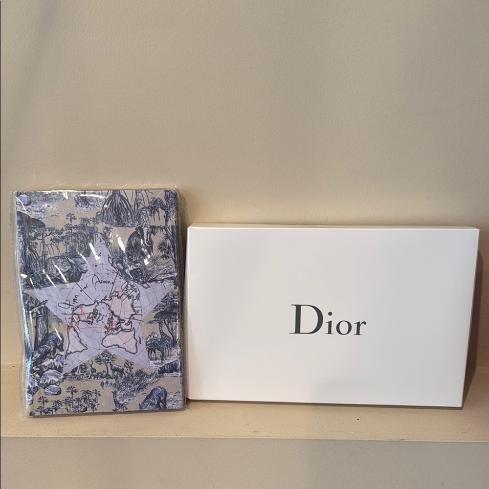 Dior beauty Blue and White Toile Notebook with Box